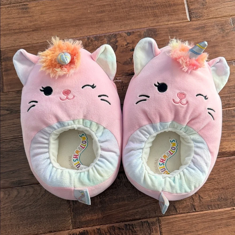 Squishmallows Unicorn Tie Dye Slippers Size 4/5